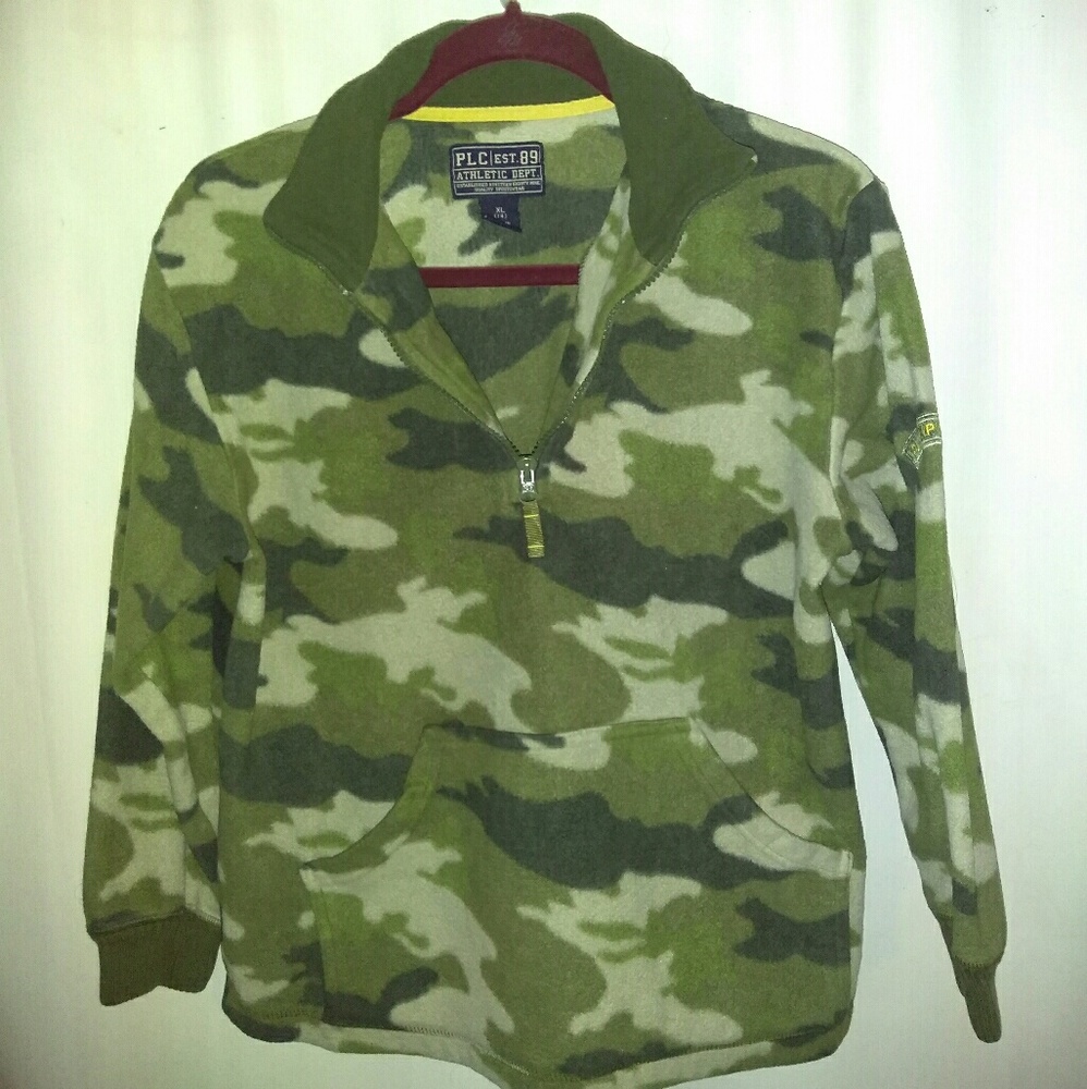 PLC Athletic Department Camo 1/4 Zip Pullover
